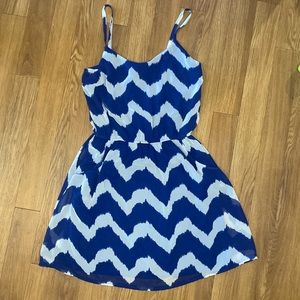 miami Blue and White Summery Dress